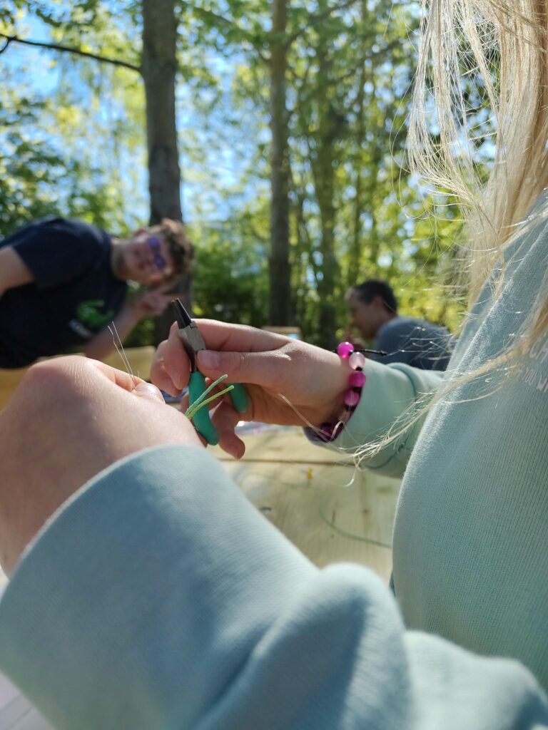 Foto von der Jugendfahrt: Basteln